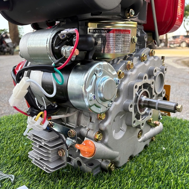 Động cơ dầu Hakuda HKD173FE 4.8HP có đề