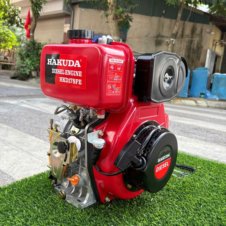 Động cơ dầu Hakuda HKD178FE 5.4HP có đề