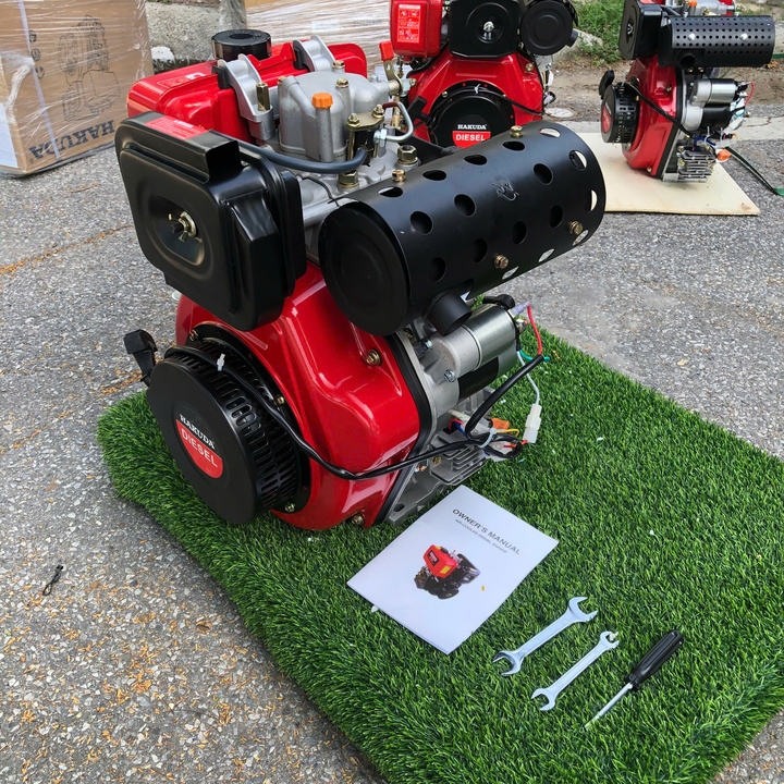 Máy nổ dầu 9HP HAKUDA HKD186FAE có đề