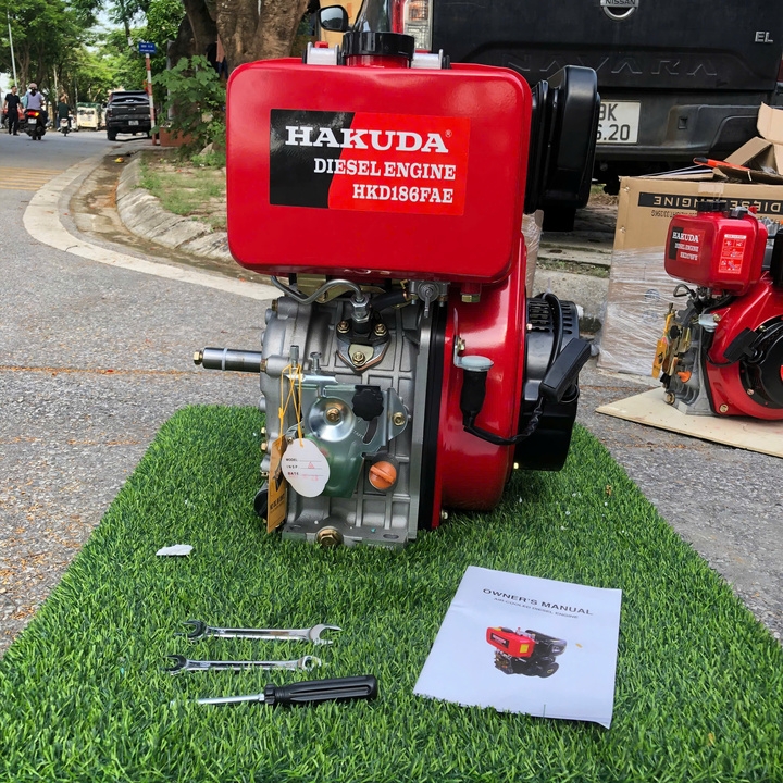 Động cơ dầu HAKUDA HKD186FAE 9HP có đề