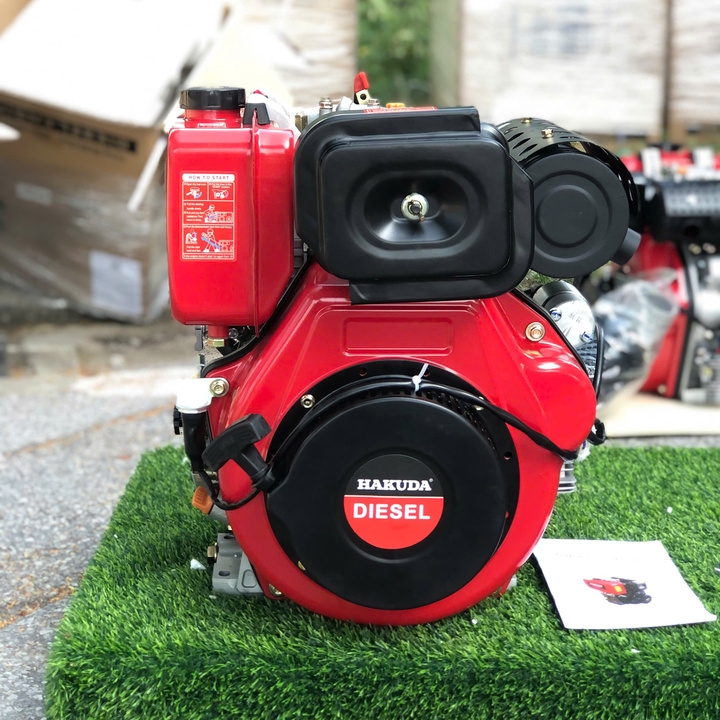 Máy nổ dầu 9HP HAKUDA HKD186FAE có đề