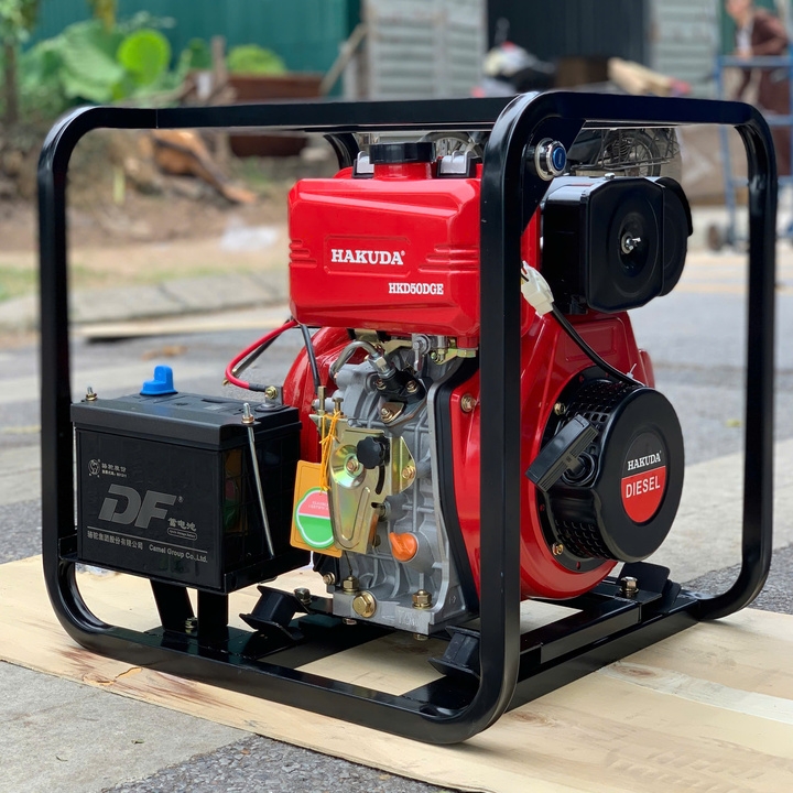 Máy bơm nước cứu hỏa chạy dầu HAKUDA HKD50DGE 4KW