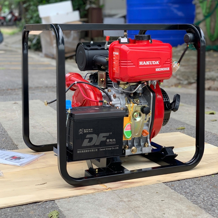 Máy bơm nước cứu hỏa chạy dầu HAKUDA HKD50DGE 4KW