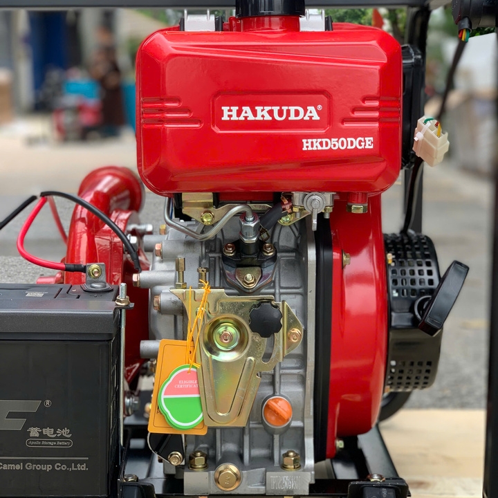 Máy bơm nước cứu hỏa chạy dầu HAKUDA HKD50DGE 4KW