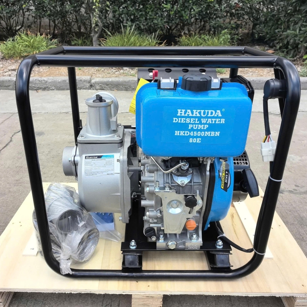 Máy bơm nước chạy dầu 4.5kW HAKUDA HKD4500MBN80E