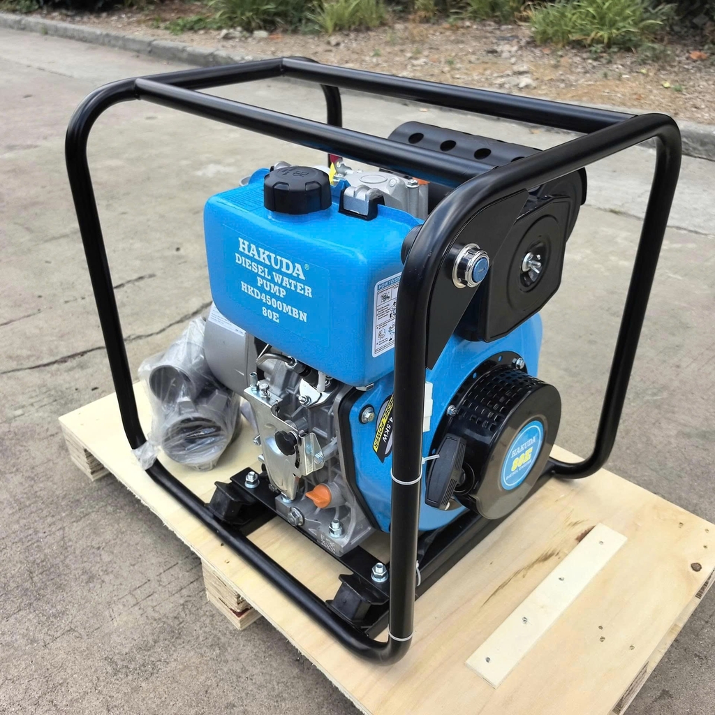 Máy bơm nước chạy dầu 4.5kW HAKUDA HKD4500MBN80E