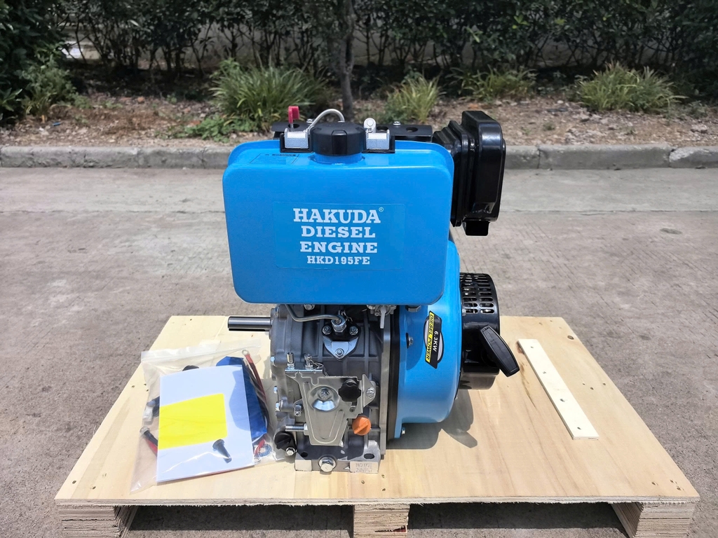 Động cơ dầu Hakuda HKD195FE 15HP có đề