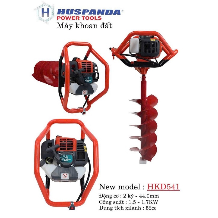 Máy Khoan đất HUSPANDA 1.7KW HKD541