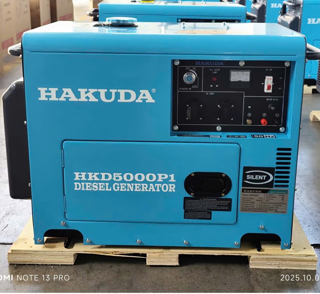 Máy phát điện chạy dầu HAKUDA HKD5000P1 5KW