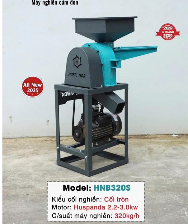 Máy nghiền cám 2.2KW HUSPANDA HNB320S