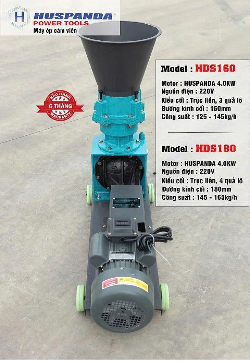 Máy ép cám viên 4KW HUSPANDA HSD180