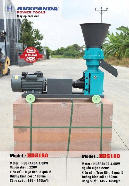 Máy ép cám viên 4KW HUSPANDA HSD160