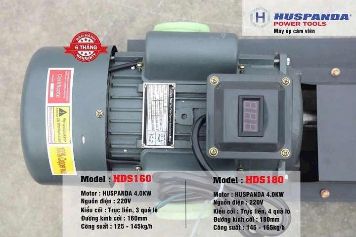 Máy ép cám viên 4KW HUSPANDA HSD180