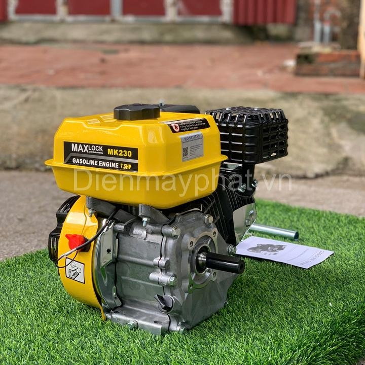 Máy nổ chạy xăng MAXLOCK 7.5HP MK230L tua chậm