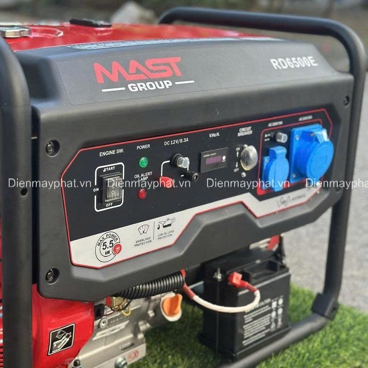 Máy phát điện xăng 5KW MAST RD6500E có đề