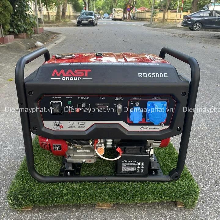 Máy phát điện xăng 5KW MAST RD6500E có đề