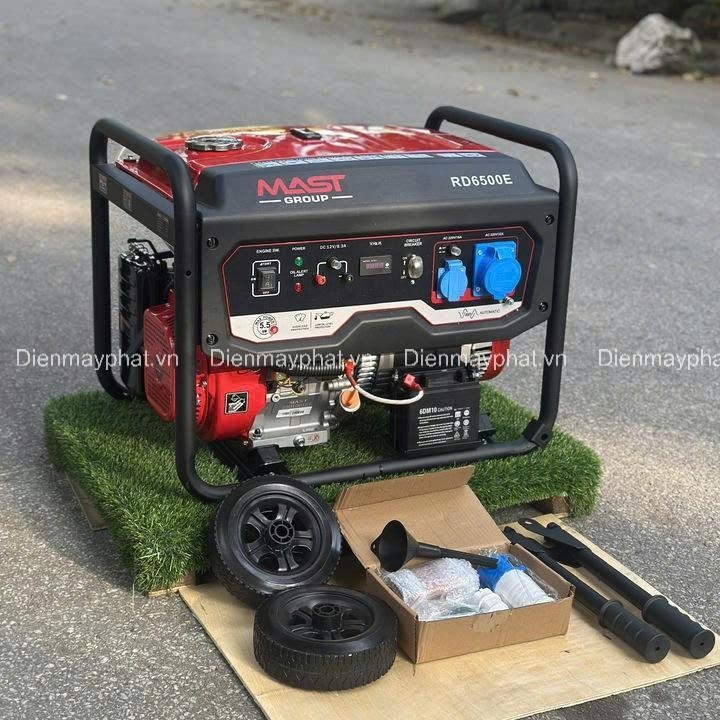 Máy phát điện xăng 5KW MAST RD6500E có đề