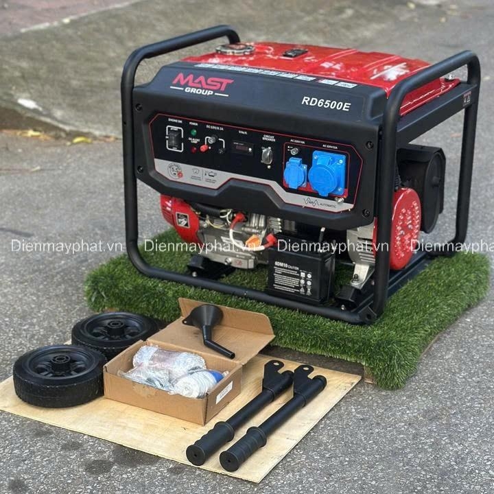 Máy phát điện xăng 5KW MAST RD6500E có đề