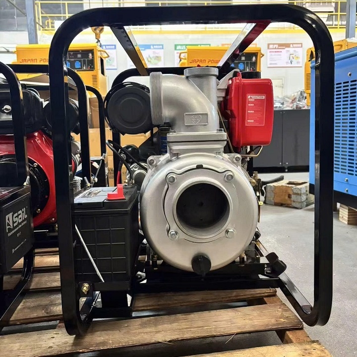 Máy bơm nước chạy dầu 6.3KW HAKUDA HKD6300MBN100E Có Đề