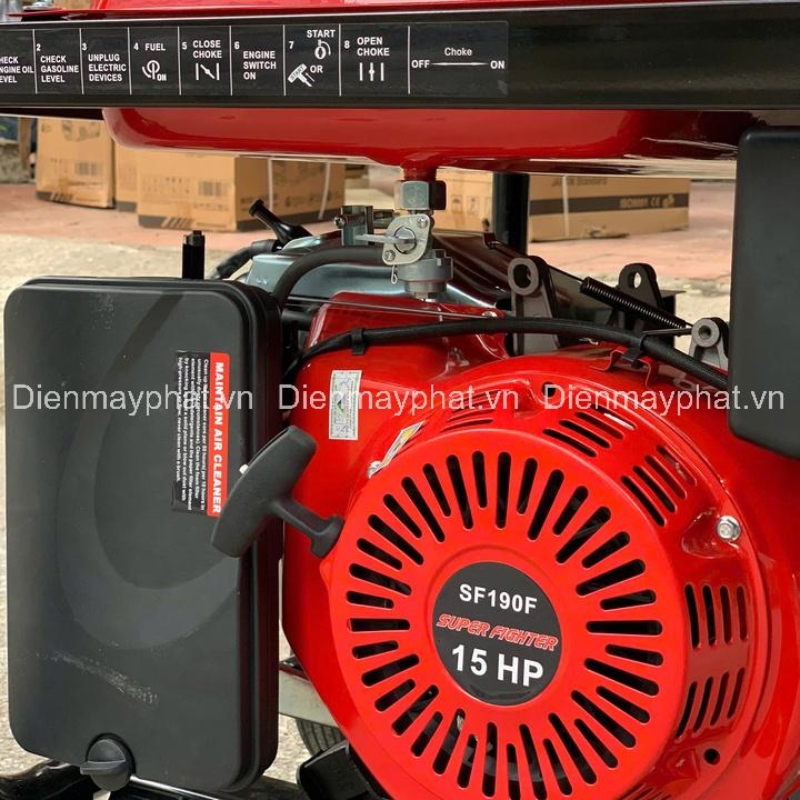 Máy phát điện chạy xăng SUPER FIGHTER 6.5KW SF8000E đề