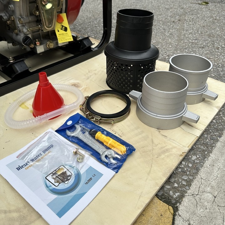 Máy bơm nước chạy dầu diesel 6.3KW HAKUDA HKDMBN100DGE đề