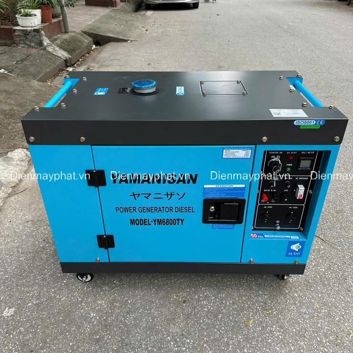 Máy phát điện chạy dầu 5KW cách âm YAMANISAN  YM6800T/Y