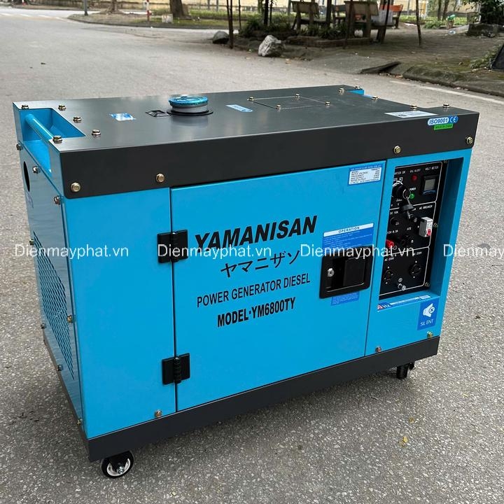 Máy phát điện chạy dầu 5KW cách âm YAMANISAN  YM6800T/Y