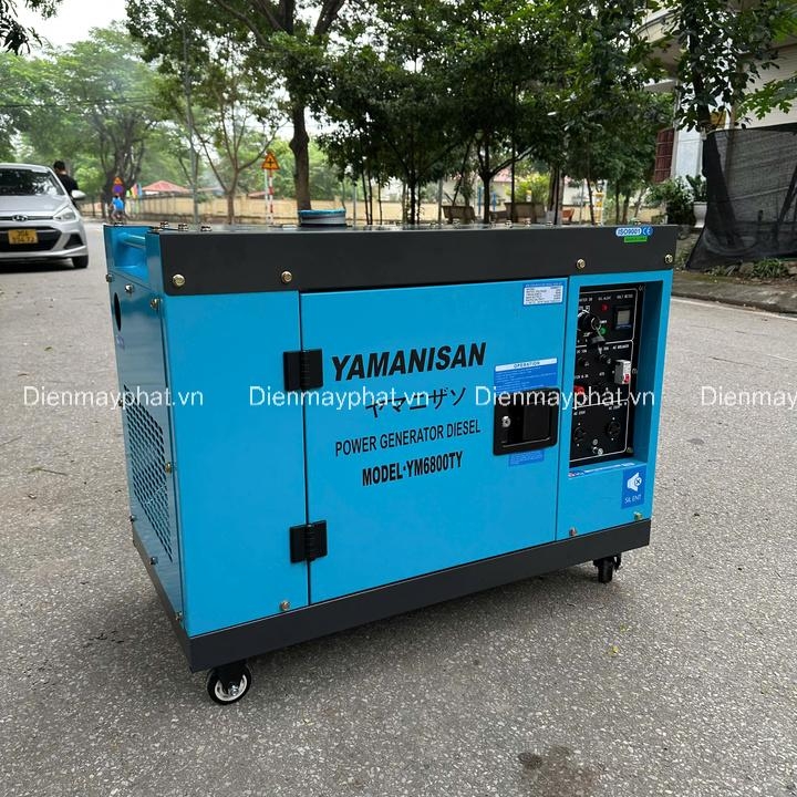 Máy phát điện chạy dầu 5KW cách âm YAMANISAN  YM6800T/Y