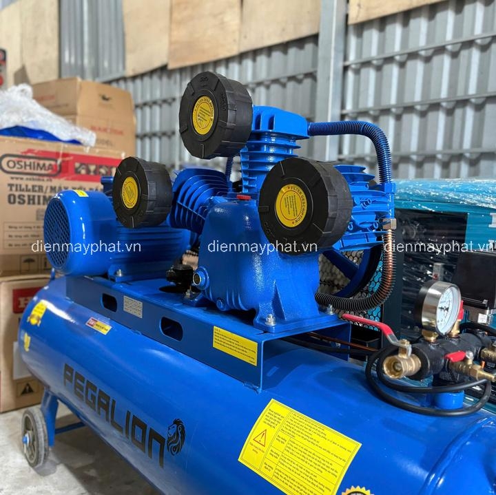 Máy nén khí dây đai PEGALION 500L 10HP TM-W-0.9/8-500L 3 pha