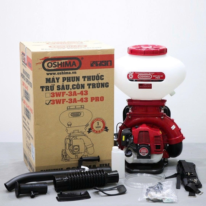 Máy phun sạ phân 2 thì OSHIMA 3WF-3A-43 Pro