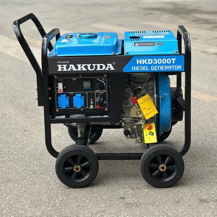 Máy phát điện chạy dầu diesel 3KW HAKUDA HKD3000T