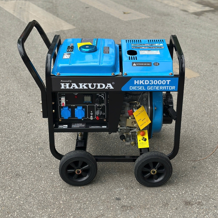 Máy phát điện 3KW chạy dầu diesel HAKUDA HKD3000T