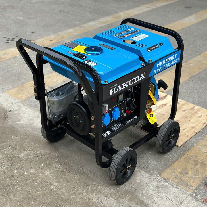 Máy phát điện chạy dầu diesel 3KW HAKUDA HKD3000T