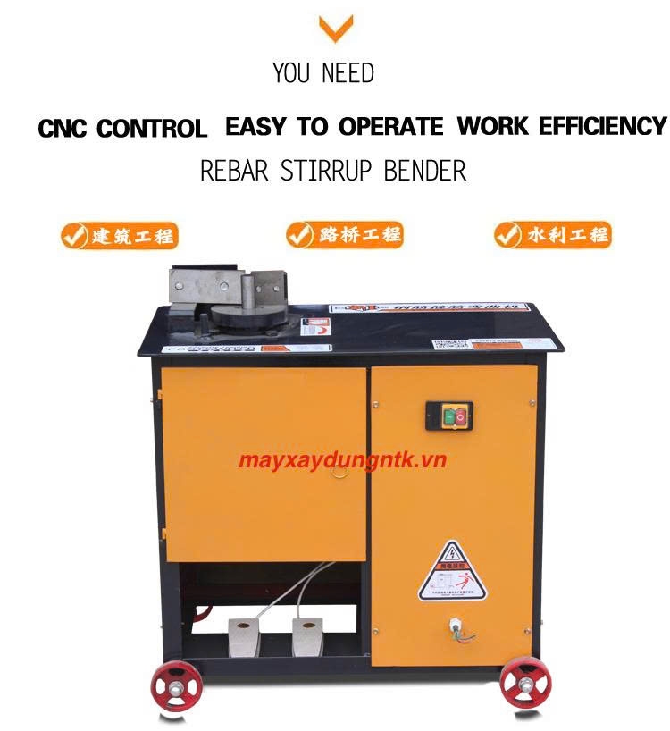 Máy Bẻ Đai Sắt Thép 2.2KW GF20 380V