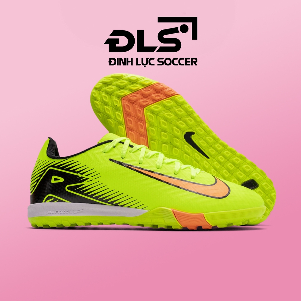 Giày Bóng Đá Nike Mercurial Vapor 16 Academy Xanh Chuối Cam Gót Đen Lưỡi Gà  Rời TF