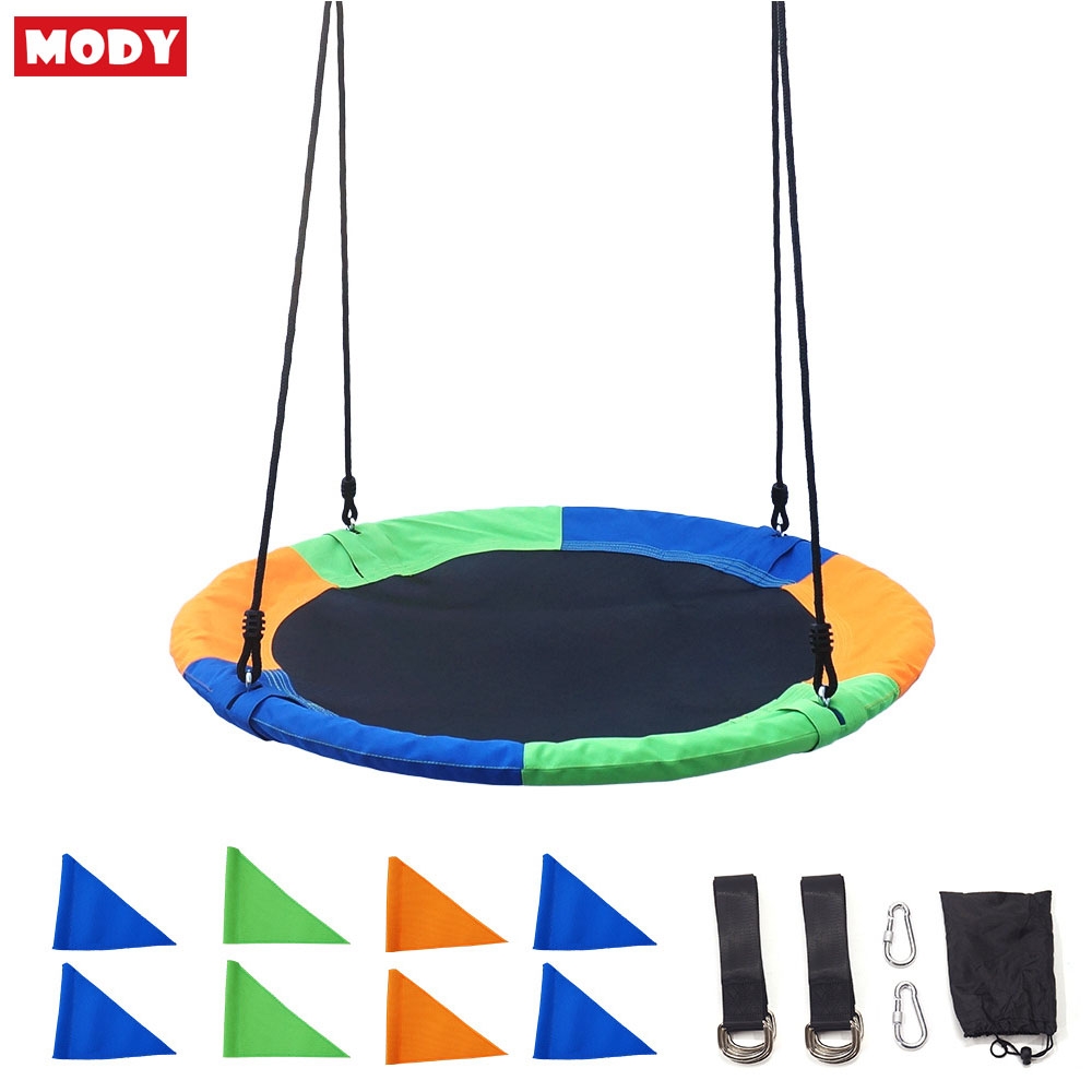 Xích đu tròn vải Oxford ngoài trời dành cho bé Mody M10012