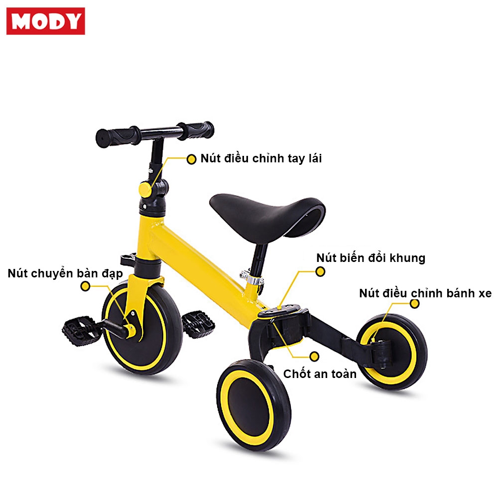 Xe đạp gập gọn thăng bằng cho bé 3 in 1 có bàn đạp Mody M618