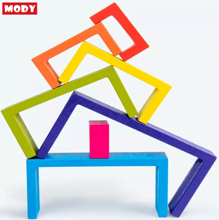 Đồ chơi sắp xếp khối cầu vồng nhiều màu sắc MODY M861700 kích thích sáng tạo cho bé