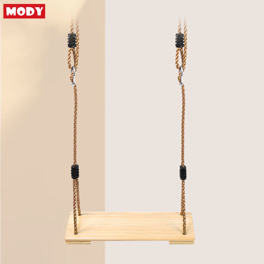 Xích đu gỗ cao cấp cho bé có dây điều chỉnh độ cao Mody M43172