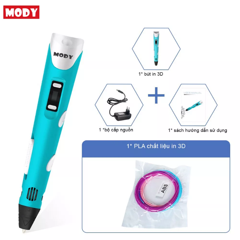 Bút in 3D MODY M7V2 sử dụng động cơ kim loại