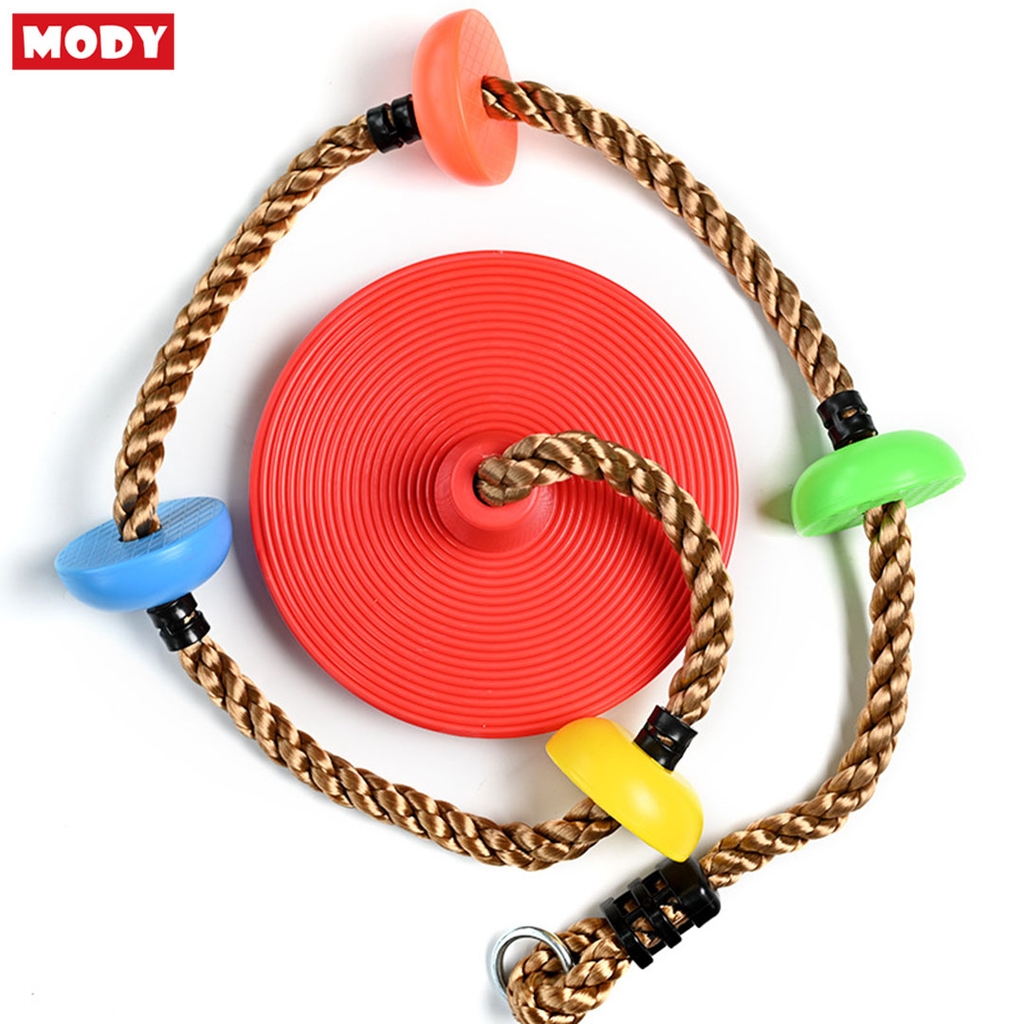 Bộ đĩa và dây thừng treo xích đu dành cho trẻ em kèm đĩa nhựa tiện dụng Mody M20030