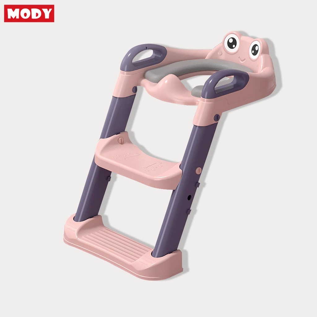 Thang bô vệ sinh gấp gọn bằng nhựa cao cấp kèm đệm PU siêu mềm cho bé Mody M39535