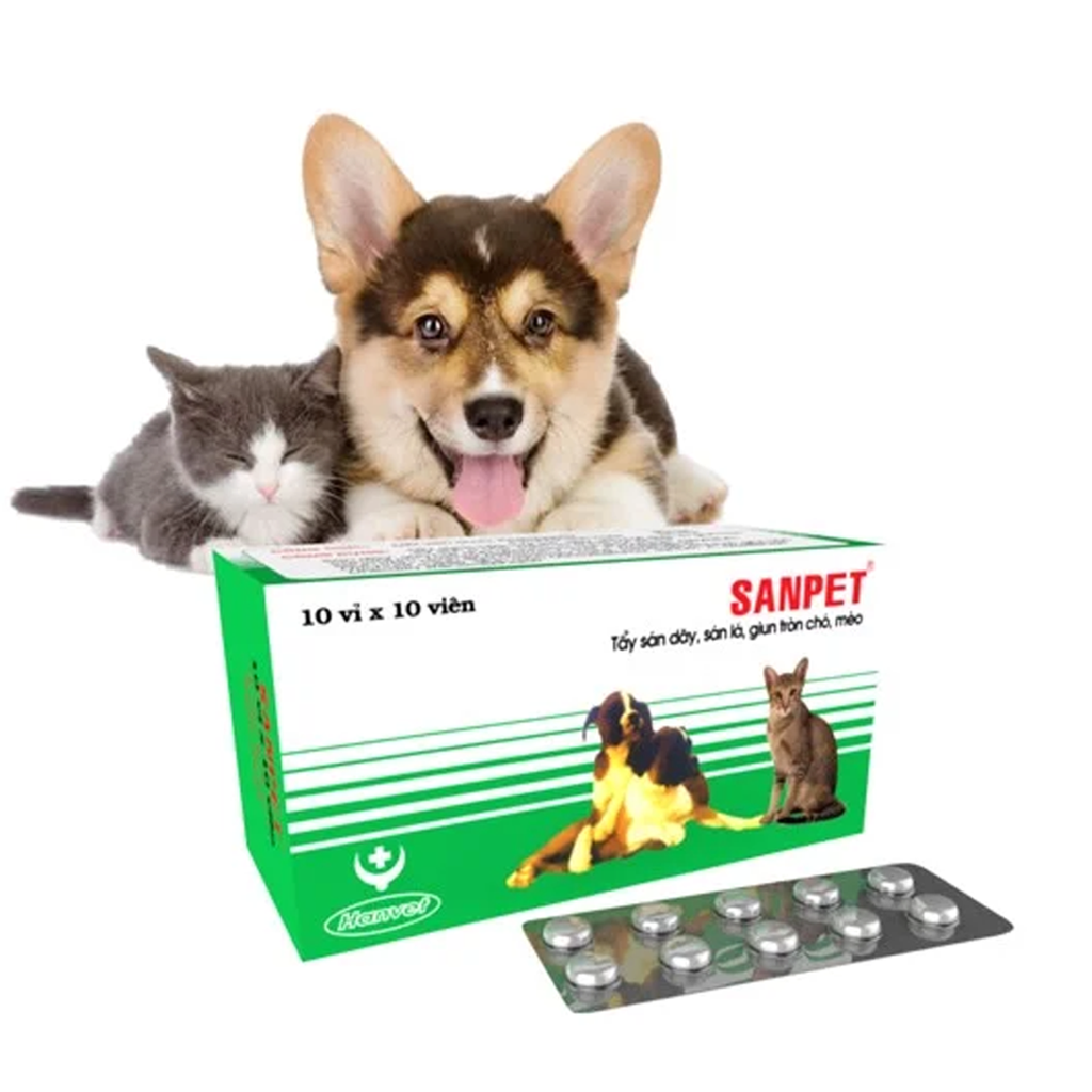 SANPET Viên tẩy giun | Lildan Pet | Dịch Vụ Thú Cưng Chuẩn 5 Sao