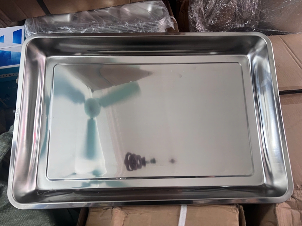 Khay chữ nhật inox 304