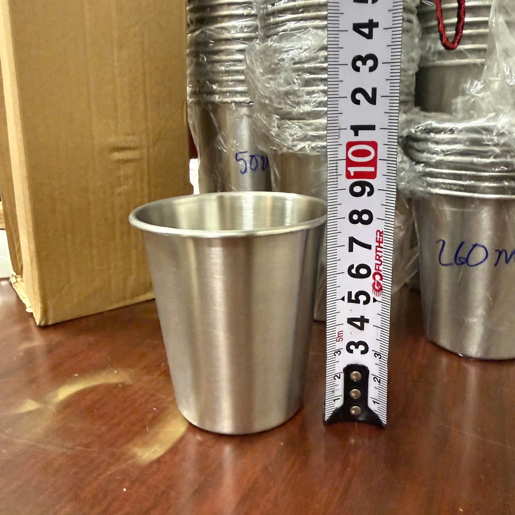 Cốc inox 1 lớp sus 304