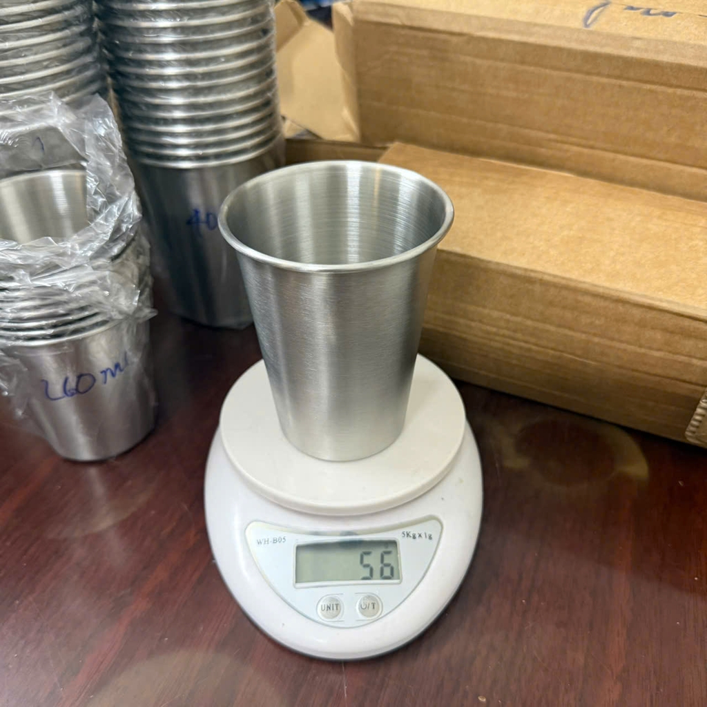 Cốc inox 1 lớp sus 304