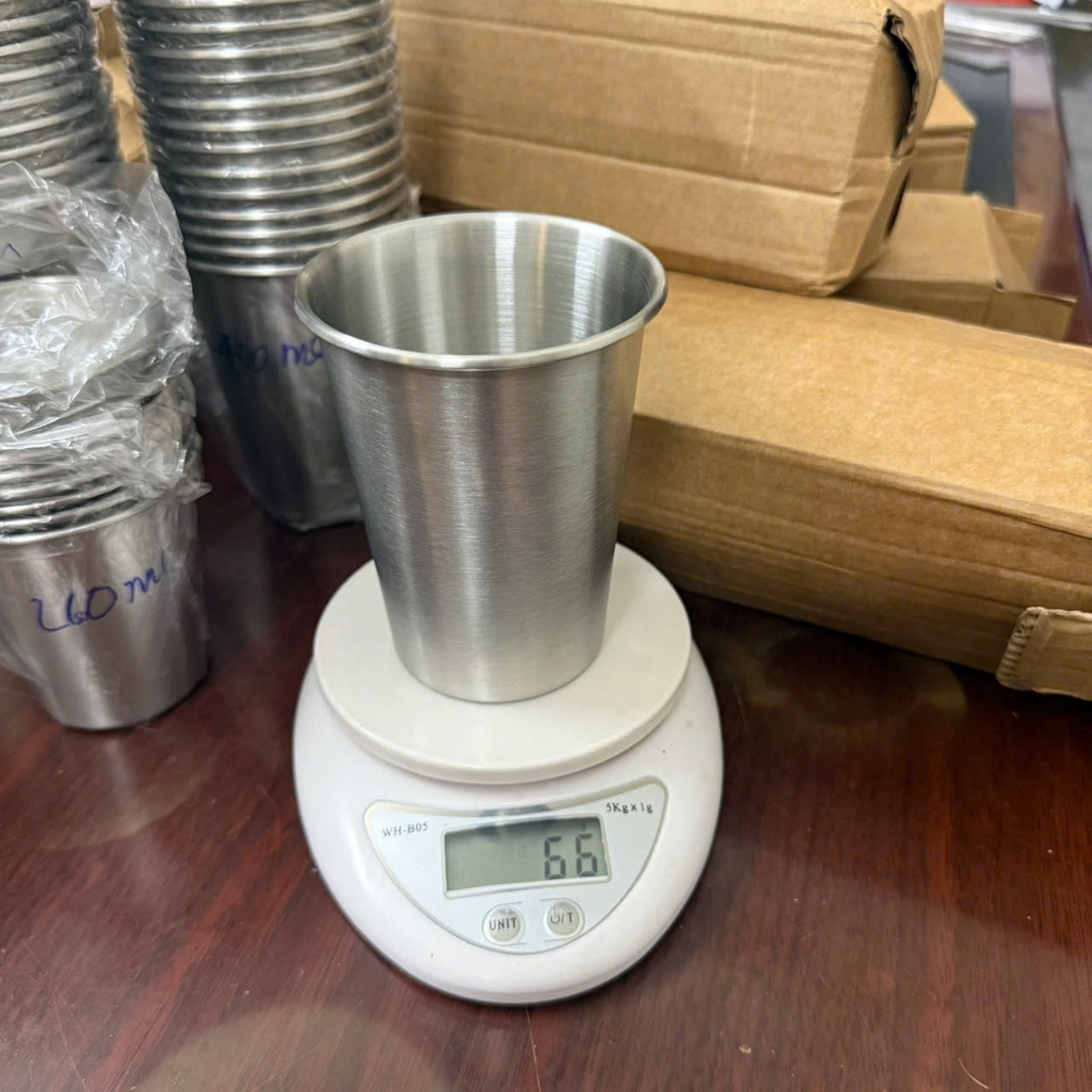 Cốc inox 1 lớp sus 304
