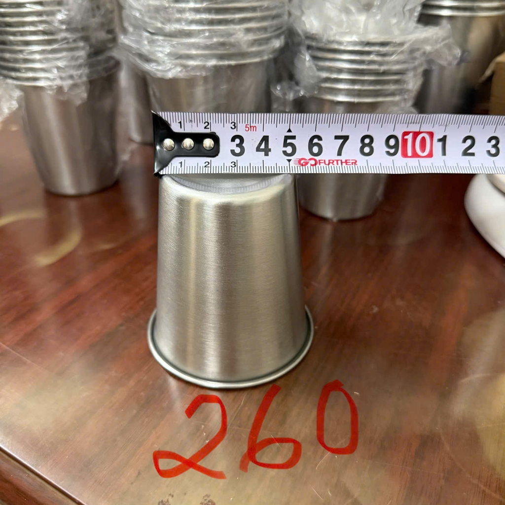 Cốc inox 1 lớp sus 304