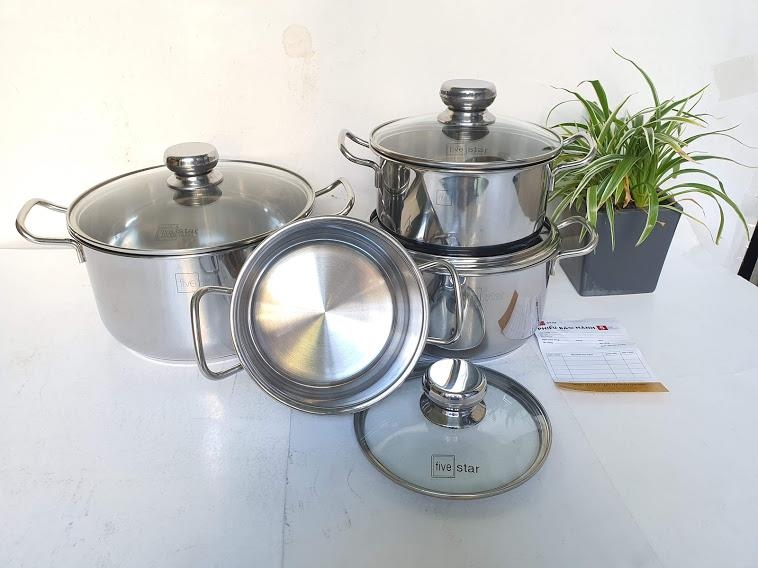 Bộ Nồi Inox Fivestar 4 Maylay New
