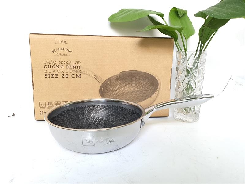 Chảo chống dính sâu lòng Blackcube Fivestar